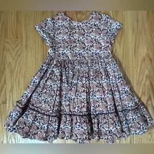 Pink Chicken Floral Dress 4T